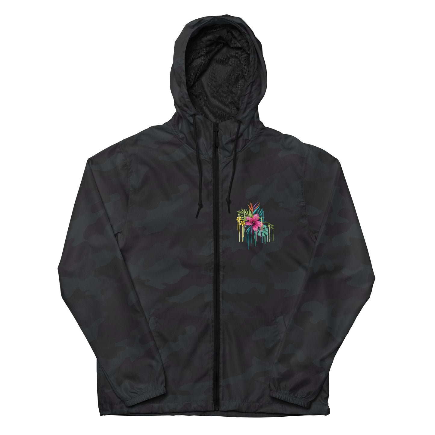 Unisex Flower Drip Windbreaker