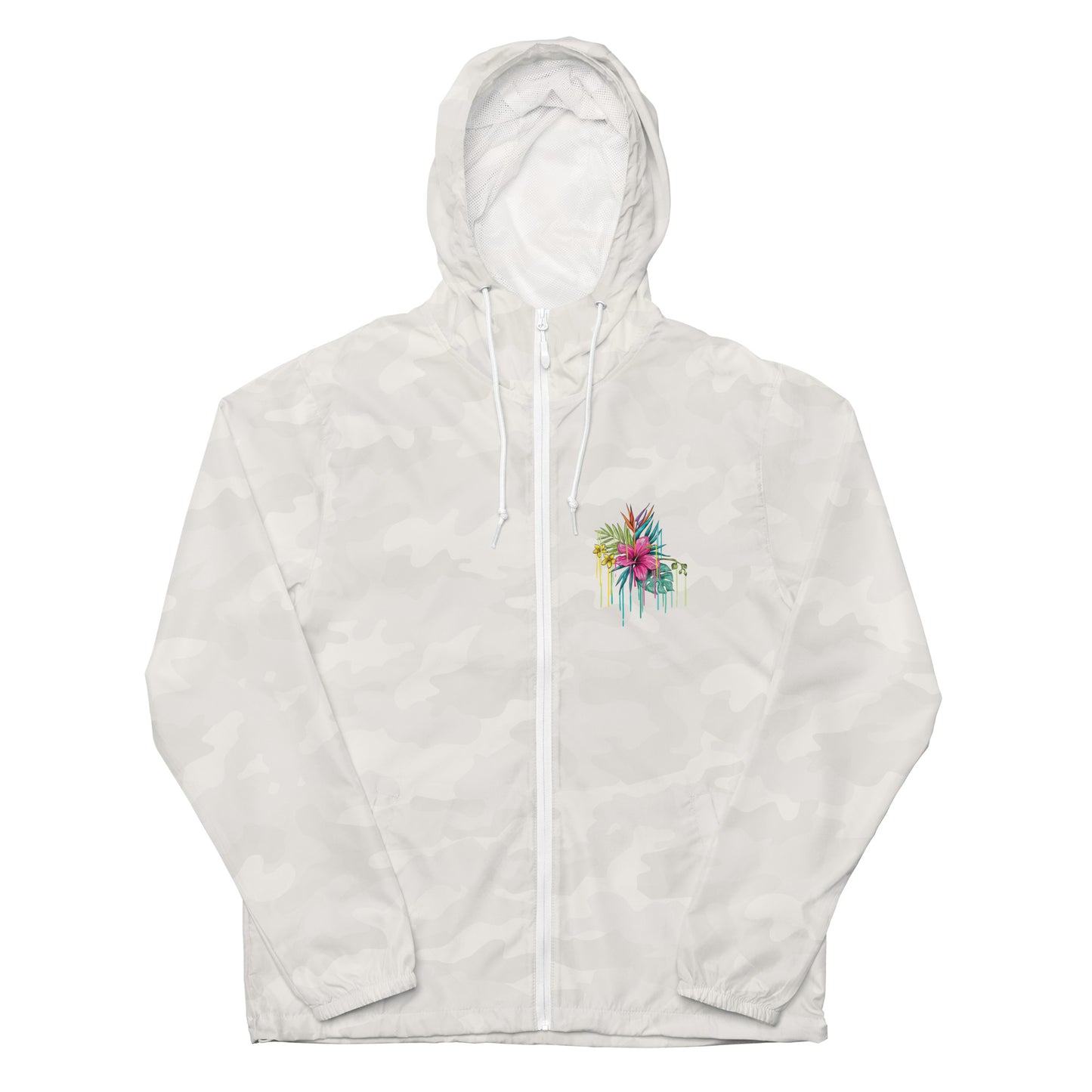 Unisex Flower Drip Windbreaker