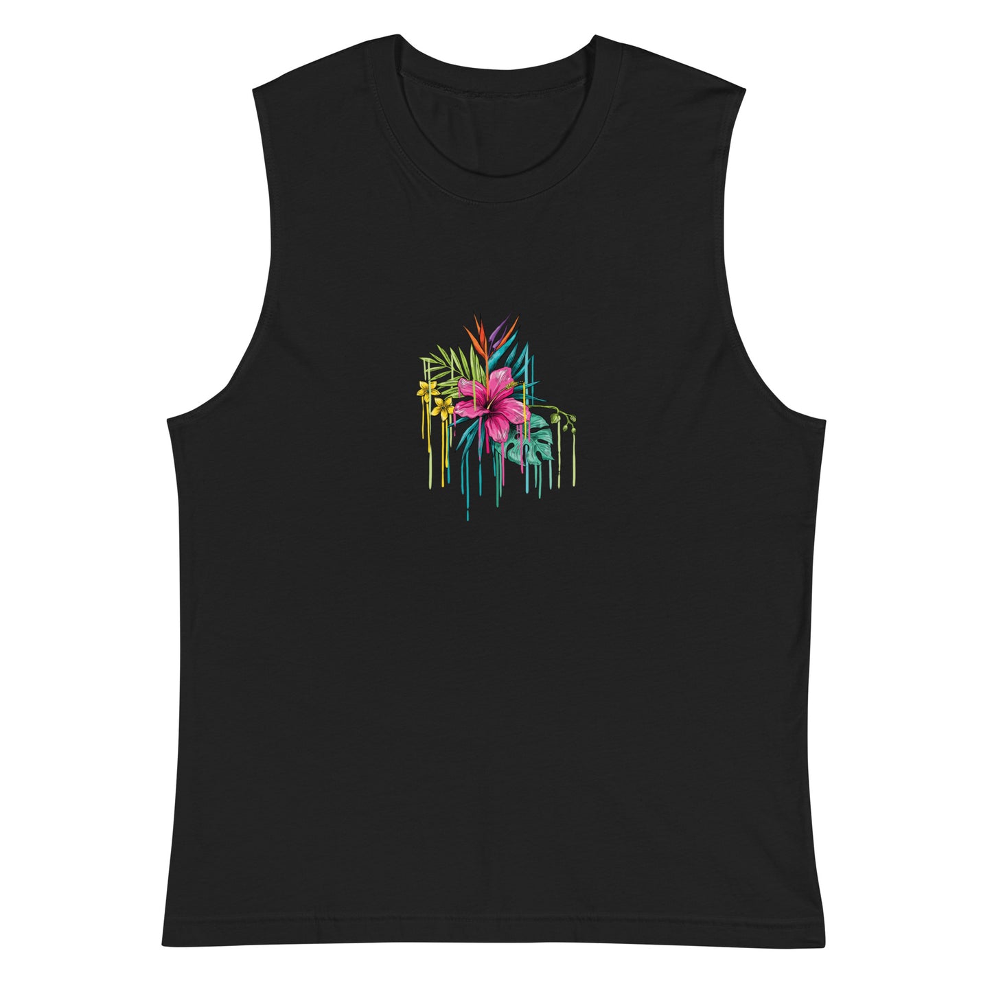 Men's Flower Drip Muscle Shirt