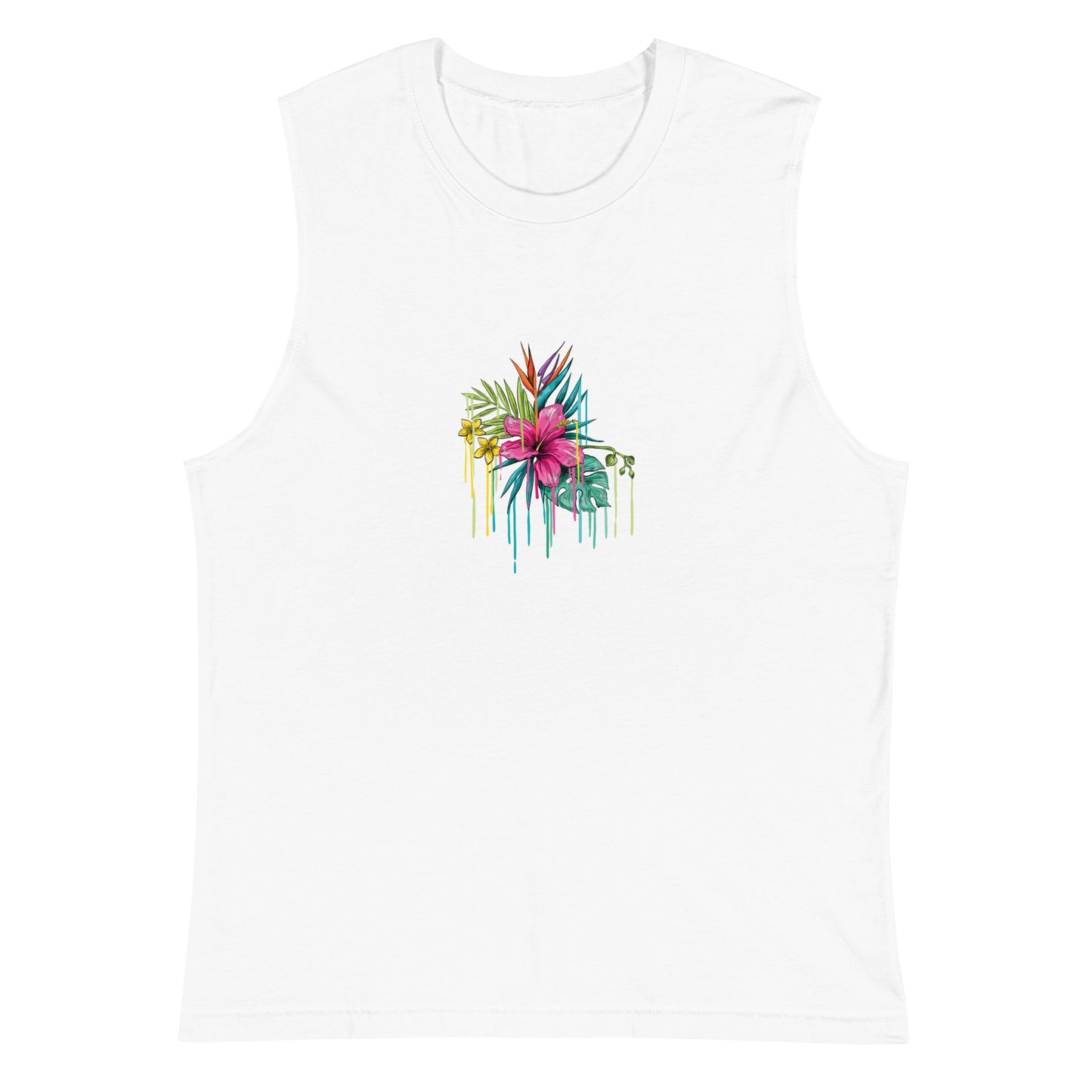 Men's Flower Drip Muscle Shirt