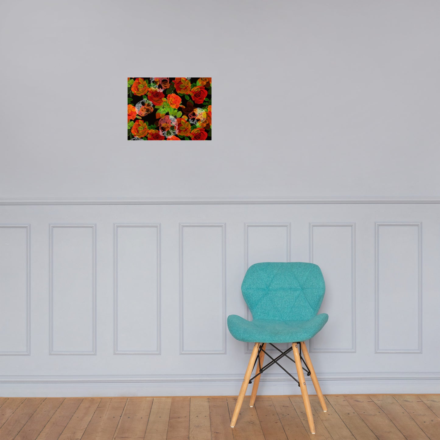 Flower Skeleton Poster