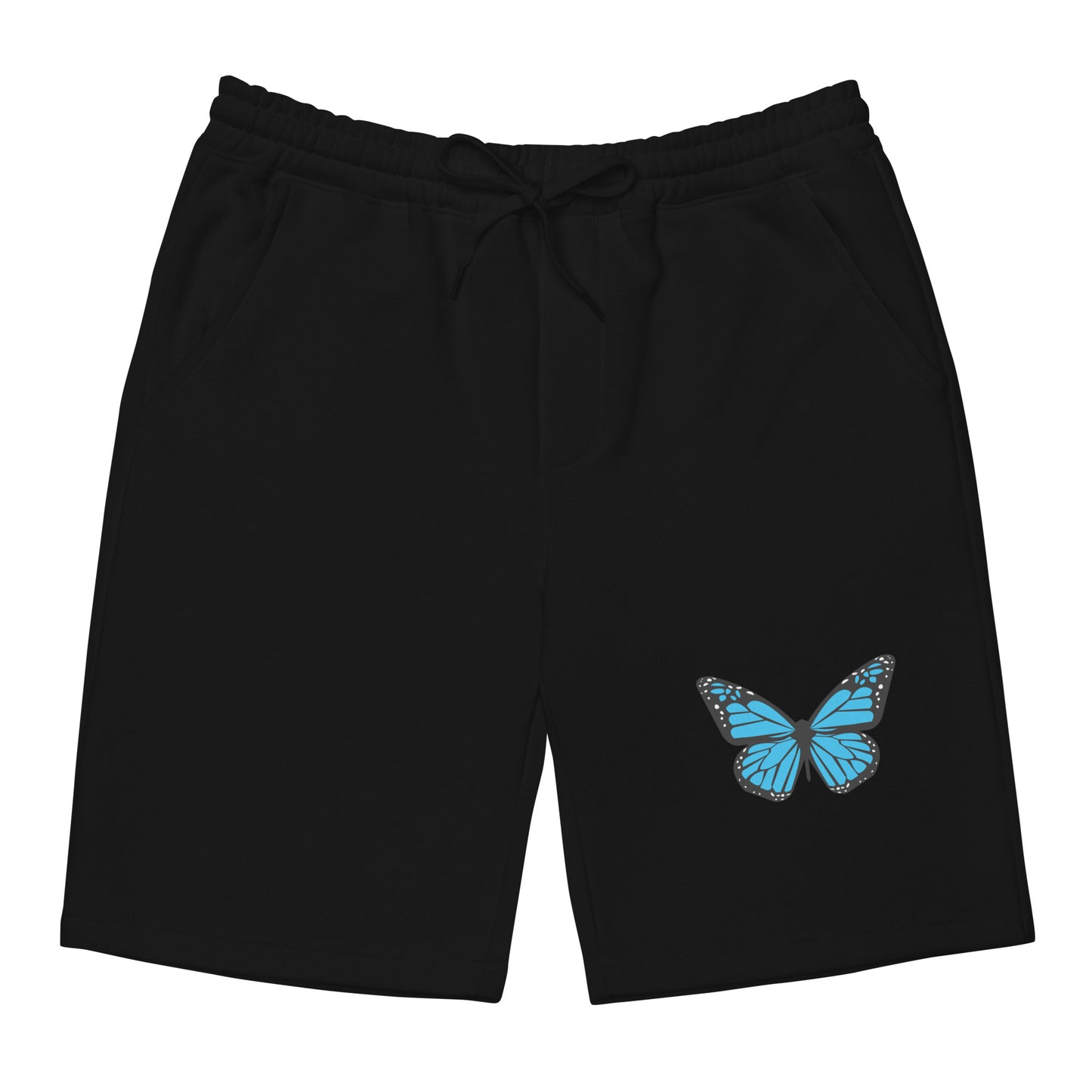 BLUE MONARCH FLEECE SHORTS