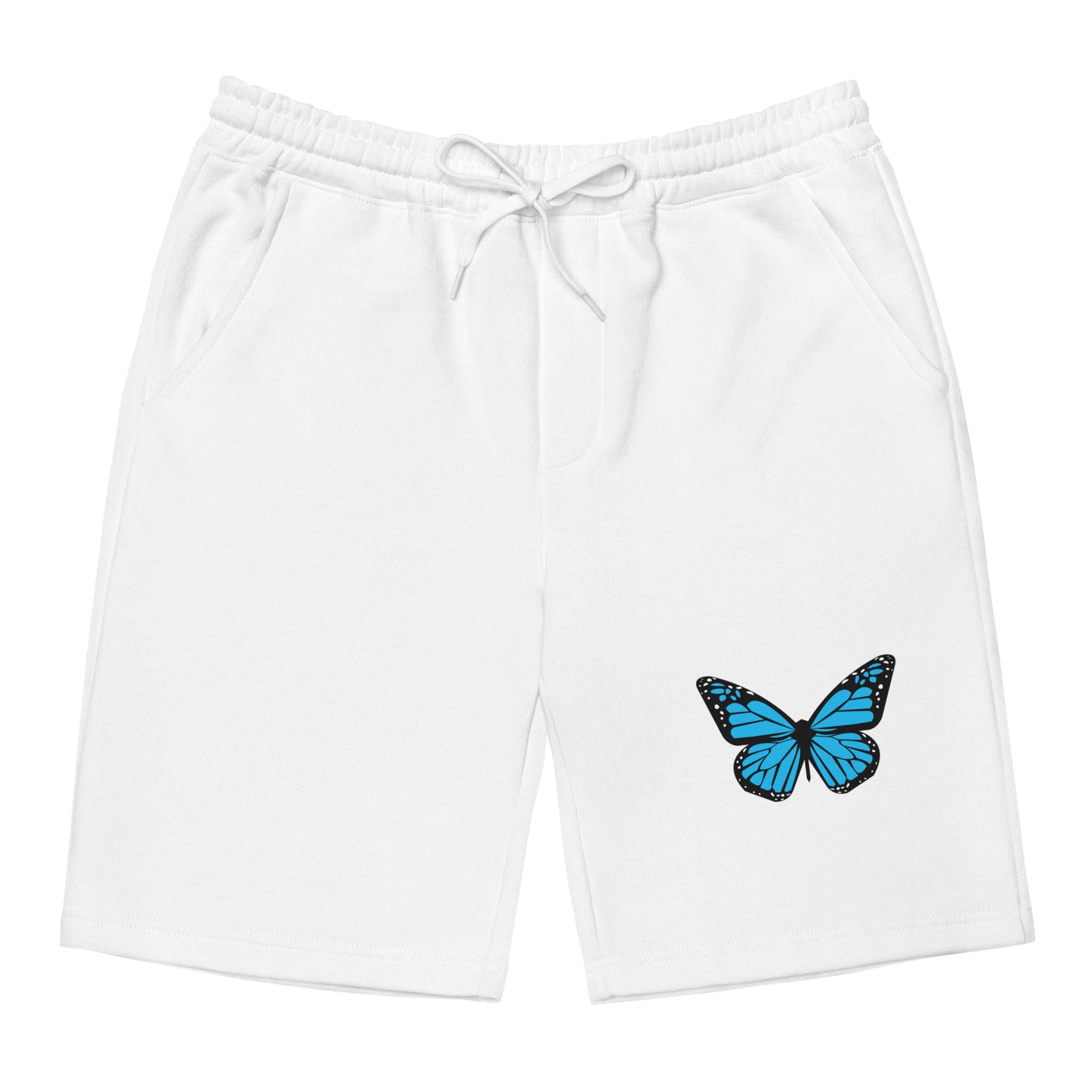 BLUE MONARCH FLEECE SHORTS