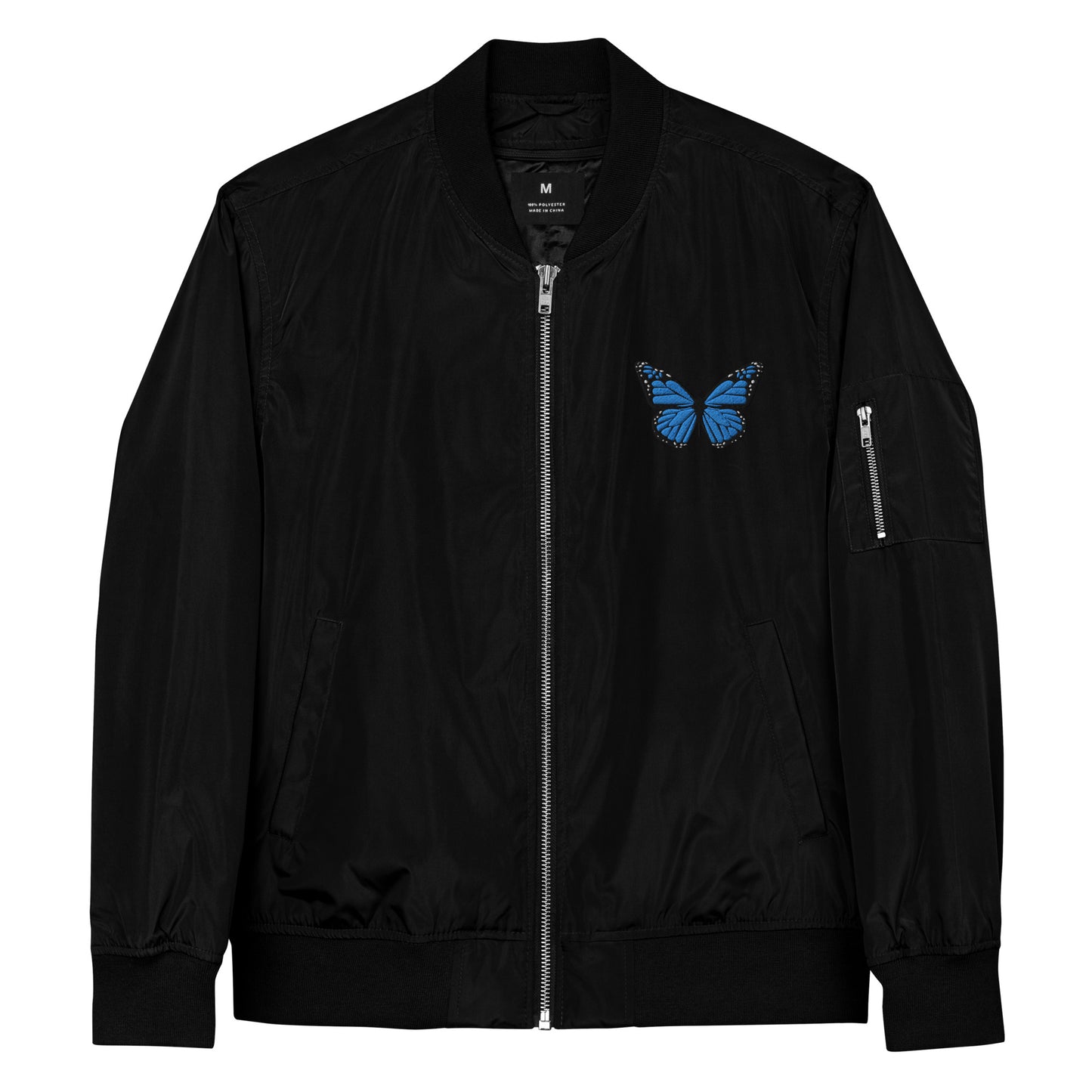 BLUE MONARCH BOMBER JACKET