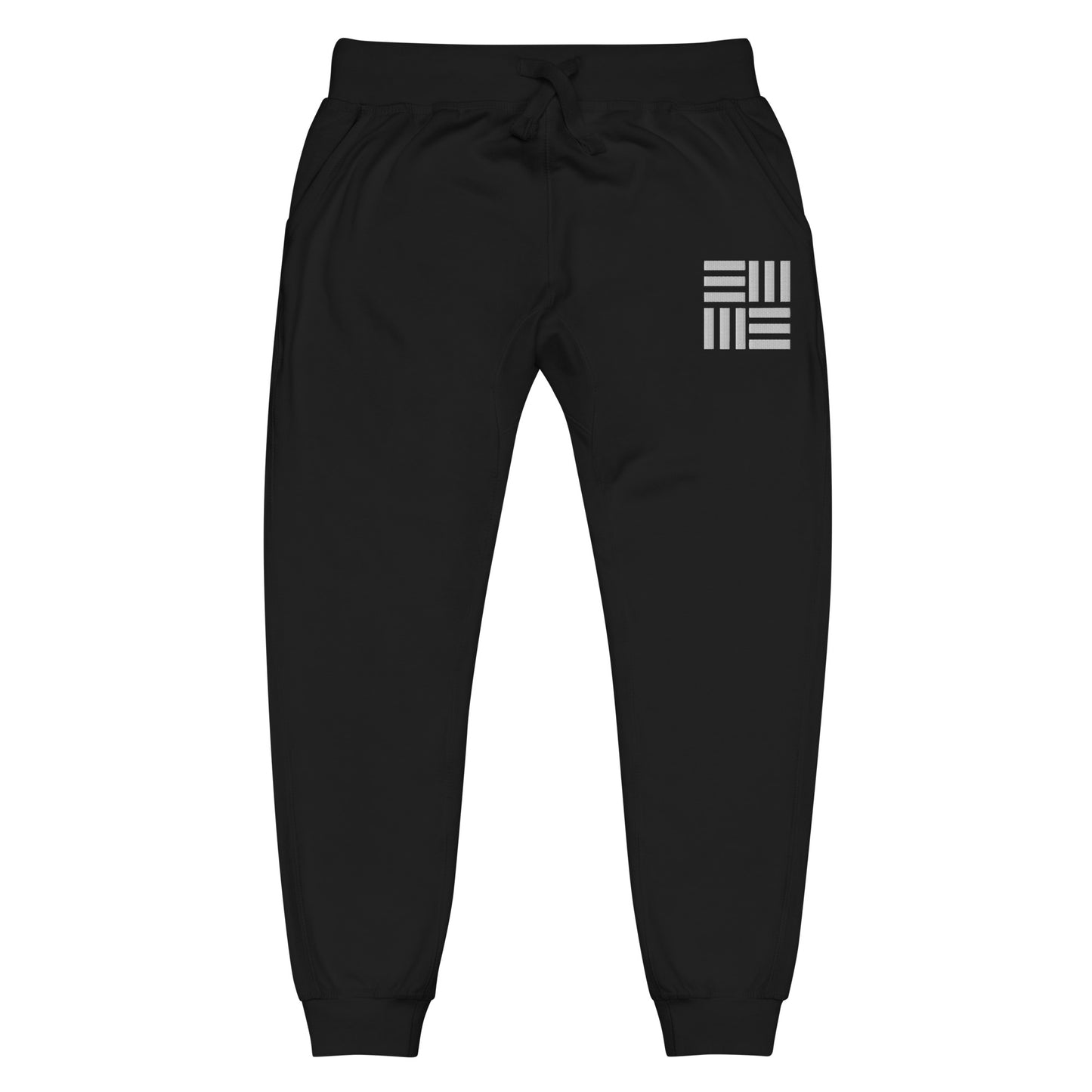 LINE PATTERN FLEECE SWEATPANTS