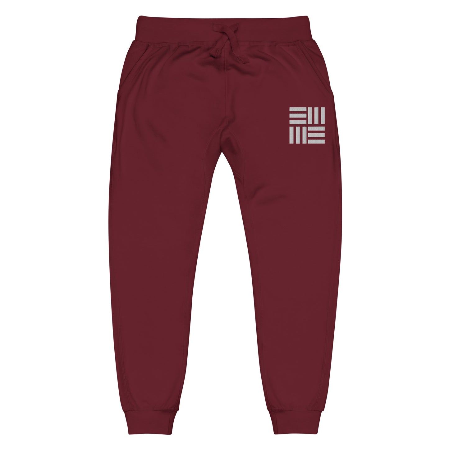 LINE PATTERN FLEECE SWEATPANTS