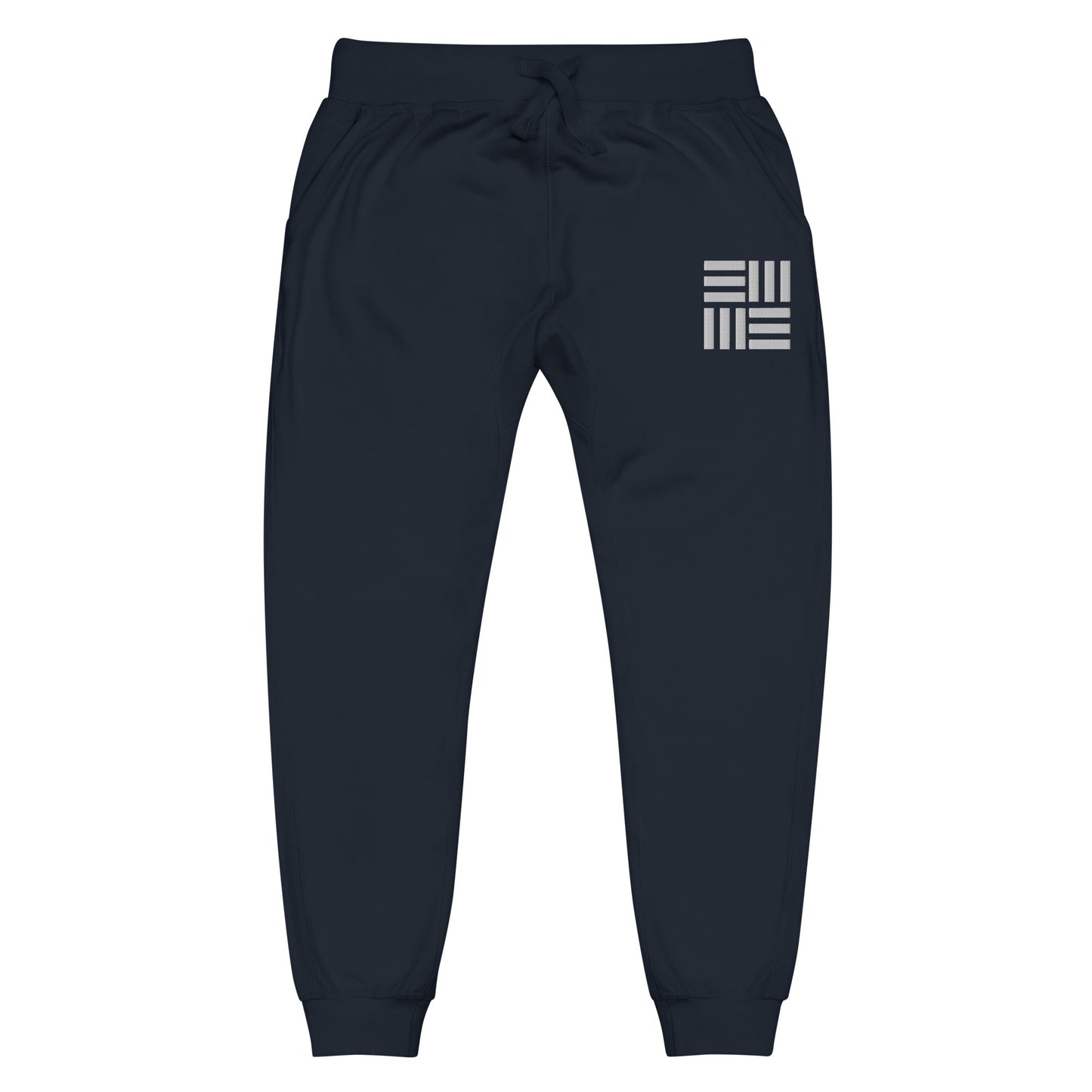 LINE PATTERN FLEECE SWEATPANTS
