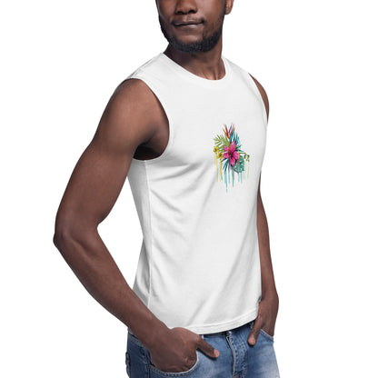 Men's Flower Drip Muscle Shirt
