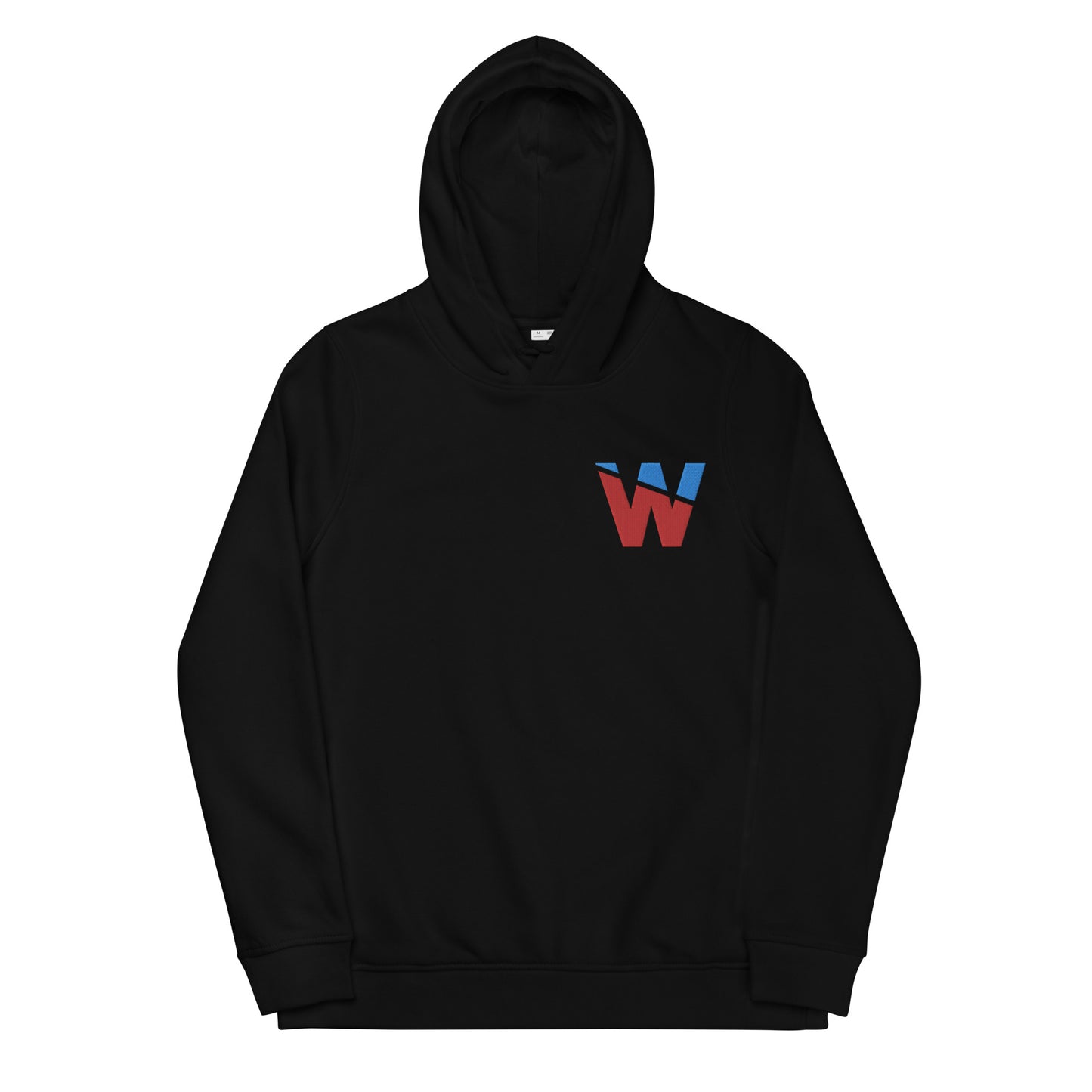 WOMEN'S RED & BLUE EMBROIDERED HOODIE