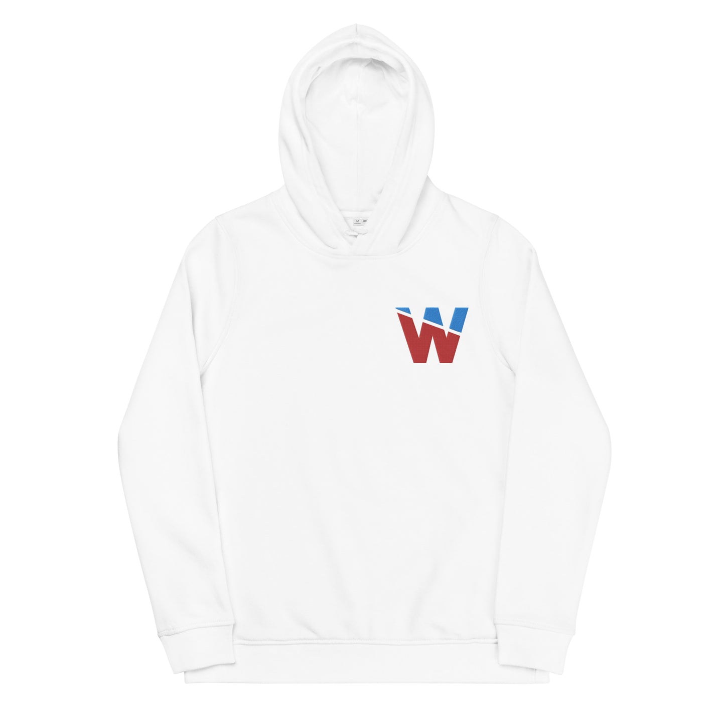 WOMEN'S RED & BLUE EMBROIDERED HOODIE